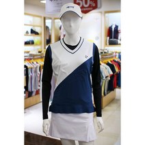 루이까스텔 골프의류 2022 F/W 가을 겨울 상품 여성 사선 분할조끼 [이너별도판매]