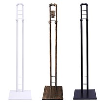 마다메이드 옷걸이행거 스탠드 높이조절 수도관 사다리폴_조립형, (블랙)