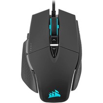 Corsair M65 RGB 울트라 조정 가능한 FPS 게이밍 마우스 Marksman 26 000 DPI 광학 센서 광학 스위치 AXON 하이퍼 프로세싱 기술 센서 퓨전 컨트, 18,000 DPI, Black