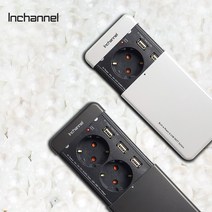 인채널 DOTT 도트 2구 USB 3포트 빌트인 책상 티비장 소파테이블 매립형 슬라이드 콘센트, A_도트USB 슬라이드콘센트/WH_IDT001
