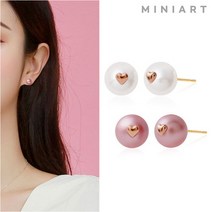 미니아트 [미니아트] 14K GOLD 럽미모어 귀걸이 2종 택1