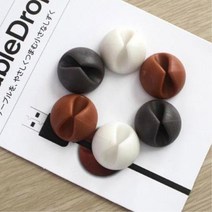 프리랜서 사무실꾸미기 책상선정리 홀더 인터넷선 1인스터디룸 고3수능선물 아이방, 케이블드랍6입(색상랜덤)