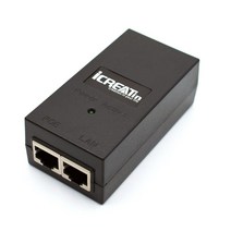 24볼트 기가비트 POE 인젝터 iCreatin 패시브 PoE 어댑터 Ubiquiti Mikrotik 장치용 POE-24-12W-G POE-24-24W-G 용