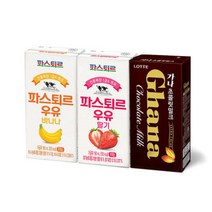 롯데 파스퇴르 우유 바나나 190ml24입, 롯데 파스퇴르 우유 바나나 190m