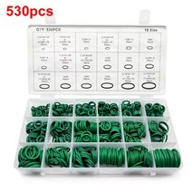 HNBR O 링 자동차 자동 수리 도구 530270 개 고무 에어컨 냉매 세트 18 크기, 530pcs
