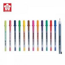 사쿠라 겔리롤 파인 0.6mm 20색칼라 펜 사쿠라펜, 민트그린-26