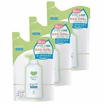 카우브랜드 무첨가 샴푸 깔끔한 리필용 3개 세트 (380mL×3개) カウブランド 無添加 シャンプー さらさら 詰替用 3個組 (380mL×3個)