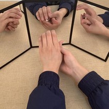 동전 카드 마술 연습용 접이식 3면 관찰 거울 장난감 신기한 매직 과학장난감 초등 방과후