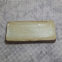 미각도예 직사각생선접시 무지[도자기그릇 그릇세트 도자기접시 도자기접시세트], 대, 1개