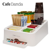 카페담다 커피차티백종이컵스푼 정리 수납 보관함
