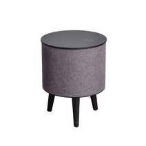 스피커테이블 무선충전테이블 협탁 소파옆 블루투스, 월넛 색상 -  내장 10000mAH