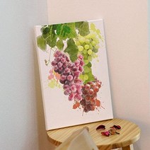 캔버스천데코사각액자33.4×24.2_풍수포도그림(세로)