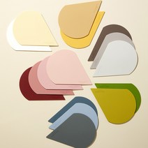 까사무띠 아모르 아망떼 실리콘 티 매트 16color & 2type holder AMORE AMANTE BPA FREE 2P 3P 홀더 테이블 찻잔받침 식탁매트, 웜그레이