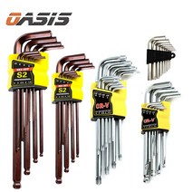육각렌치 9PCS 멀티규격 볼렌치 호환 별 L 렌치 미니 만능 렌치 공구세트, 육각렌치 미니 9p