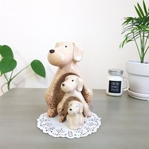 대진무역 인테리어소품 동물모형장식품 집들이선물 부엉이장식 동물소품, 강아지3P