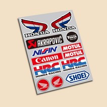 sticport 오토바이 스쿠터 멀티스티커모음1 베스파스티커 슈퍼커브스티커, 3혼다멀티
