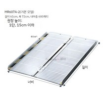 슬로프 경사로 발판 휠체어 오토바이 자전거 문턱 경사판 슬로프받침대, 길이 61x너비 72cm 정도 접었을 때, 길이 121.5x너비 72cm 정도 접었을 때