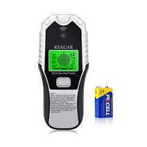 스터드 파인더 벽 스캐너 [2022 새 업그레이드] 6 In 1 벽/나무/Ac 코드/금속 전자 파인더 에지 센터 빔 LCD 디스플레이 다른 깊이 설정 라이브 AC 와이어