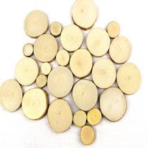 원형 나무조각 대용량 1kg 천연재료 그리기나무 자연물 솔방울 문패만들기, 약1cm*0.5cm(500g)