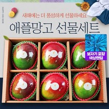 프리미엄 애플망고 선물세트 6과 설날 명절 구정 과일선물세트 고급 애플망고 과일선물박스 과일바구니, 애플망고 선물세트+보자기포장