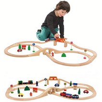 ktx 지하철 기차 자기 부상 열차 장난감 증기 기관차 원목 트레인 49P