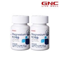 [GNC] 마그네슘 200 30정 (1개월분) x 2병, 단품, 단품
