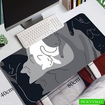 범퍼 침대 패드 아기 가드 토퍼 귀여운 고양이 마우스 게이머 대형 게임용 XXL 매트 키보드 데스크 컴퓨터 노트북용, [16] 550x1000x3mm, [01] EP709823 Cat (4)