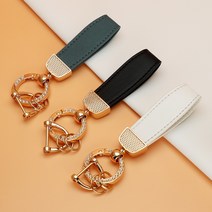 유투카 YF쏘나타 제네시스 쿠페 그랜저TG 아반떼MD 싼타페 베라크루즈 에쿠스 투싼IX I30GD 자동차 키케이스 키홀더 키링 TPU 키커버 스트랩 키용품, 스트랩_추가상품, 골드-블랙