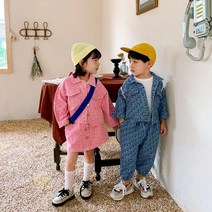 아동복 등원룩 어린이 데님 자켓 바지 스커트 남매룩 형제룩 자매룩 남매옷 자매옷 쌍둥이옷 키즈 트윈룩 시밀러룩