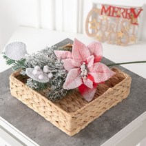 기타 바보사랑[플라워트리]스노우베리포인가지 40cm 크리스마스 장식 TRFART, 상세 설명 참조