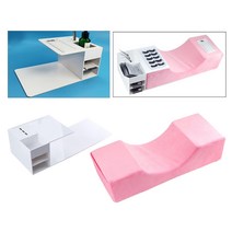Royalways 반 영구적 인 메이크업 속눈썹 연장 베개 살롱 홈 w / 선반 키트, 50 x 20 x 12.5cm, 스펀지, 핑크 + 화이트