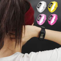 만보기 시계 새해 신년 홈트레이닝 다이어트 운동 선물 3p, 진핑크