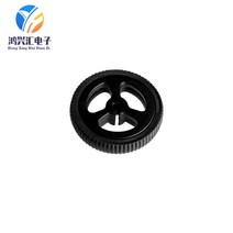 리어카바퀴 카트휠 (4-10PCS) ZJ327 3PI miniQ 트롤리 N20 모터 고무 휠 직경 34mm 코드 플레이트 34*7, 01 4PCS