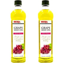 이베리아 냉 압착 포도씨유 그레이프 씨드 오일 34oz(1L) 2개 Iberia Grape Seed Oil
