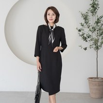 eTV 엄마옷 마담4060 모던스카프원피스-ROP304001-