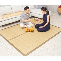 L&C 코메트 접이식 대나무자리 대자리 여름대자리 카페트, 소90x150