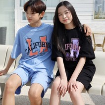 아이꼼므 반팔 반바지 여름 상하복 아동 유아 주니어 초등 중등 데프트 상하 세트 9~21호