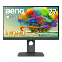 BenQ AQCOLOR 시리즈 27형 디자이너용 모니터 PD2705Q(WQHDHDRIPSsRGB 100%USB-C65W급전KVM 기능USB 허브DP outMST높이 조정·회전)