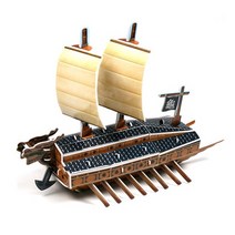 돌격용 철갑전선 거북선-3D퍼즐 입체퍼즐 완구 모형, 단품, 단품
