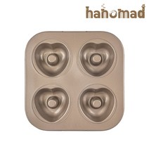 hanomad 에어프라이어 하트모양 도너츠틀 팬 4구 [미니오븐 에프팬 입문자]