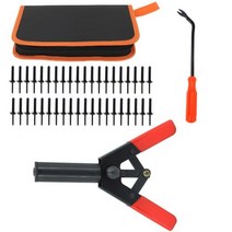 플라스틱 리벳 건 폴리 핸드 리벳 키트 제거 도구 문 패널 고정 및 자동차 트림 리벳 40 개 포함, A-43pcs