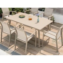 커피숍 인테리어 카페 테라스 6인용 4인용 테이블 세트 야외 의자 감성, W