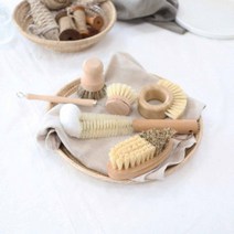 야채 채소 세척브러쉬 5종 무쇠팬세척솔 설거지솔, 손잡이병솔