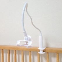 누워서 보는 자바라 침대 스마트폰 휴대폰 핸드폰 코브라 거치대, 화이트