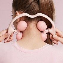 바디체크 마사지롤러 마사지 스틱 기구 봉 볼 다리 종아리 전신 지압, 핑크