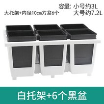 마카롱 안스리움 와로쿠아넘 몬스테라알보 다육이 저면관수 화분 Meishi 제어 뿌리 하이 웨이스트 스퀘어 23, Meishibai 큰 브래킷 6 큰 검은 물동이, 큰