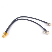 15cm SMA 암-y 형 CRC9 앵글커넥터 스플리터 결합기 케이블 3G 4G 안테나 듀얼 커넥터-SMA LTE 모뎀