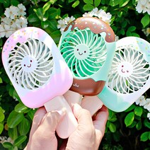 아담 아이스크림 아이스바 USB핸디 미니 선풍기, 블루