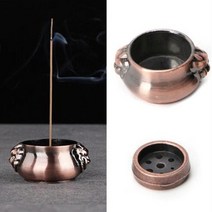 백플로우 인센스 챔버 콘 캠핑 향꽂이 인텐스스틱 트레이 아래로 연기 향피우기 홀더 인센스홀더retro lotus incense burners dragon incense mini, d