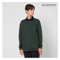 에어워크주니어 반집업 오버핏 기모 맨투맨 티셔츠